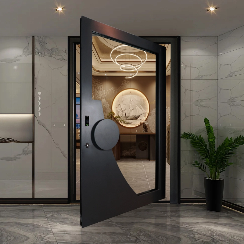 Extremely Narrow Frame Sash Flush Entry Door