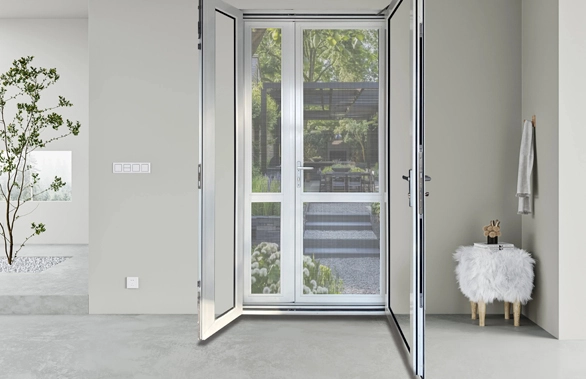 140 Series Alu.Thermal Break Hinged Door With Flyscree