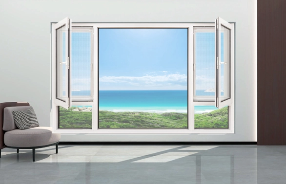 100 Series Alu.Thermal Break Casement Window With Fly Screen