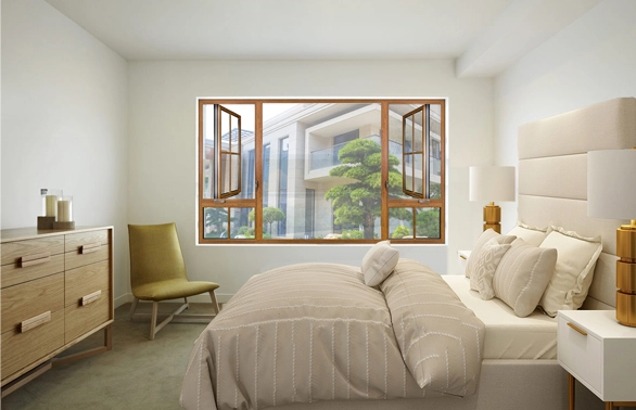 70 Series Alu.Thermal Break Hand Cranking Outward Casement Window