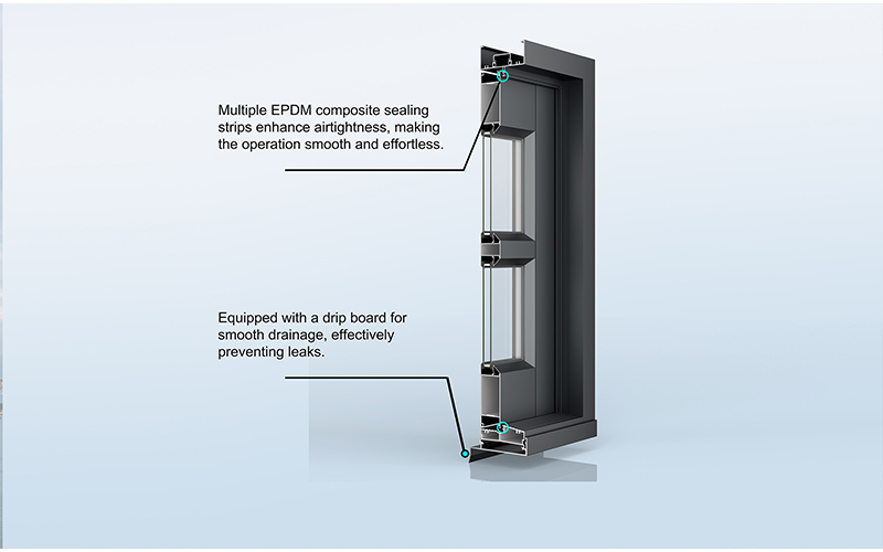 Advantages of 100 Series Alu.Non-thermal Break Hinged Door