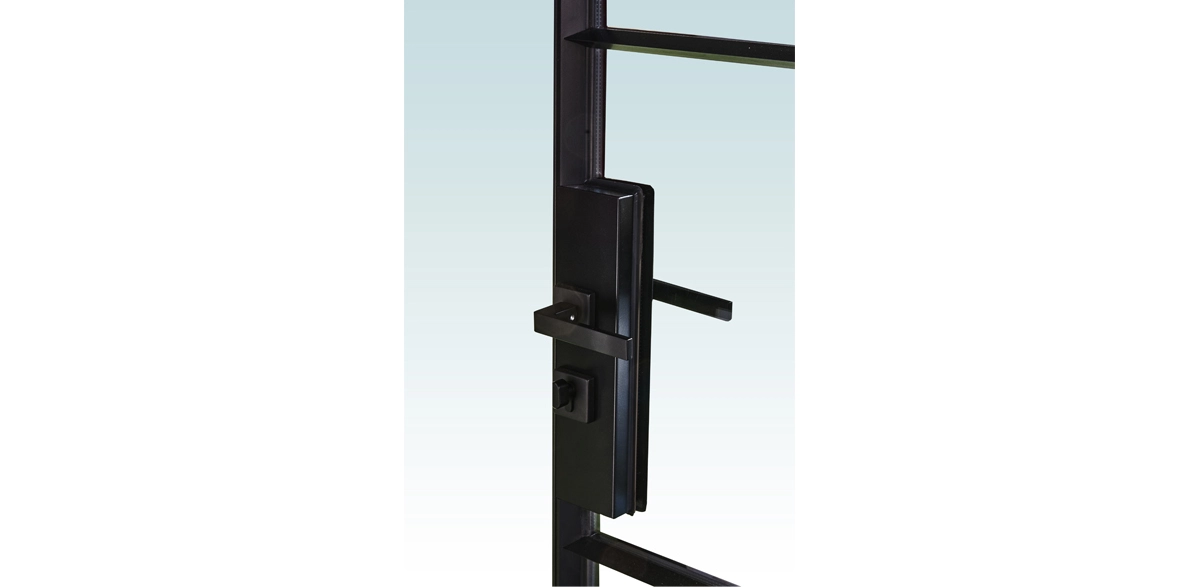 black-steel-arched-windows