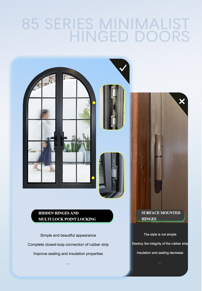 Advantages of 85 Series Alu.Thermal Break Hinged Door