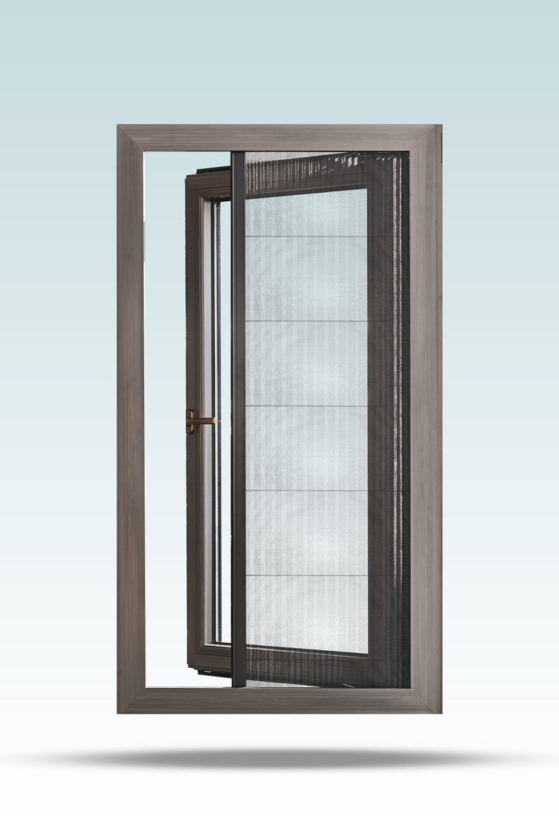 Advantages of 98 Series Aluminum-clad Wood Outward Casement Window With Retractable Flyscreen