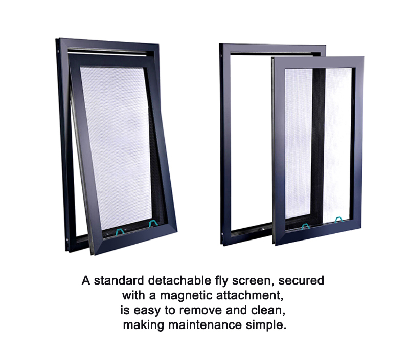 Advantages of 100 Series Alu.Non-thermal Break Awning Window