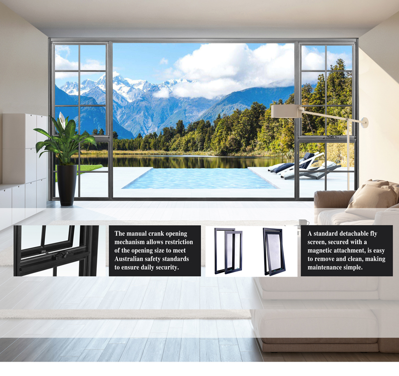 Advantages of 58 Series Alu.Thermal Break Awning Window