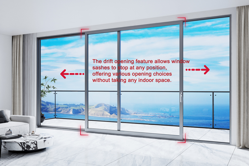 Advantages of 132 Series Thermal Break Lateral Compression Sliding Door