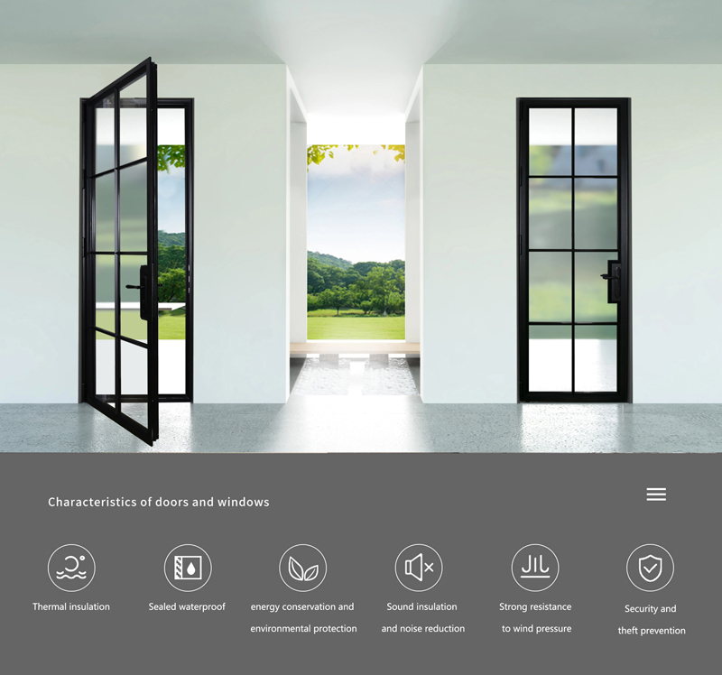 Advantages of Steel-Inspired Narrow 75 Series Alu.Thermal Break Casement Door